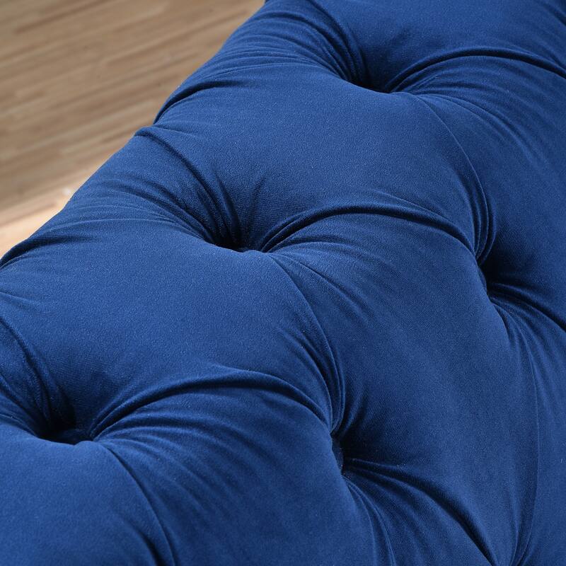 Stylish 3-Seat Sofa with Pocket Spring Cushions & Diagonal Iron Legs - Contemporary Couch