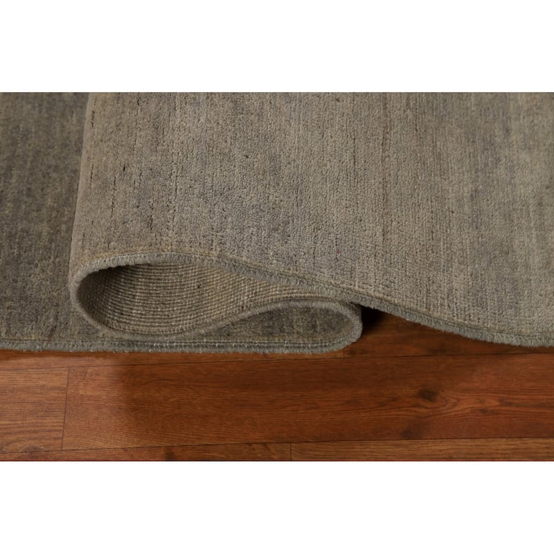 Hand Knotted Oriental 100% Wool Carpet Modern Modern Beige & Ivories Gabbeh Area Rug - 4' 10'' X 3' 4''