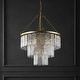 preview thumbnail 2 of 3, SAFAVIEH Couture Marjory Art Deco 3-Tier Pendant Chandelier - 23.75 IN W x 23.75 IN D x 34.5 / 82.5 IN H