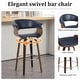 preview thumbnail 141 of 186, 26"/29" Faux Leather Swivel Bar Stools, Wood Counter Stool