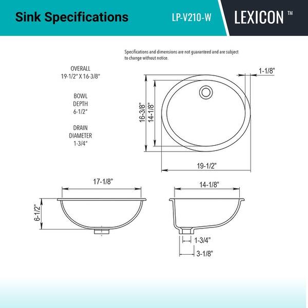 dimension image slide 0 of 2, Lexicon Platinum V210 Quartz Composite Oval Vanity Sink - Galaxy White