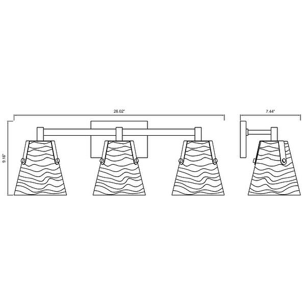 Analia by Z-Lite 3 Light Vanity in Matte Black