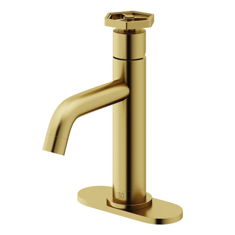 VIGO Ruxton 8" H Single Handle Single Hole Bathroom Faucet