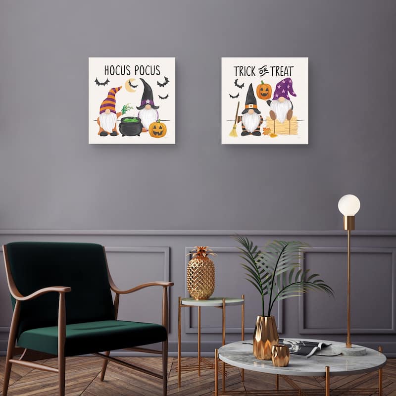 Halloween Gnomes II & III by Mary Urban Canvas Art Prints