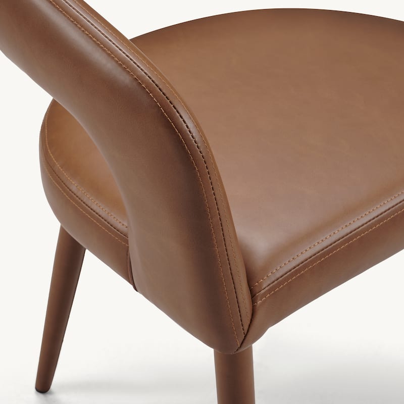 Modern Fort PU Leather Upholstered Dining Chair (Set of 6)