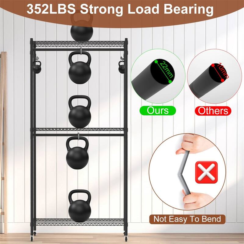 2-Tier Clothing Rack with Dust Cover