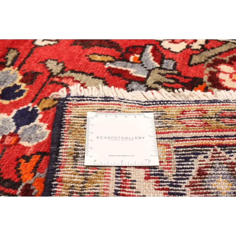 ECARPETGALLERY Hand-knotted Anatolian Vintage Red Wool Rug - 4'11 x 9'5