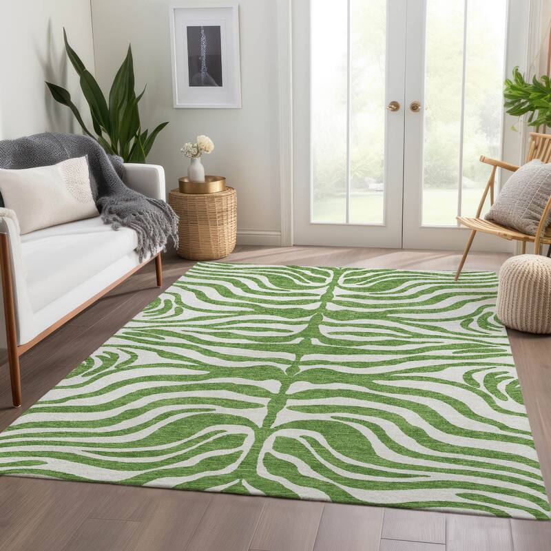 Premium Washable Super Soft Zebra Print Mayfield Rug