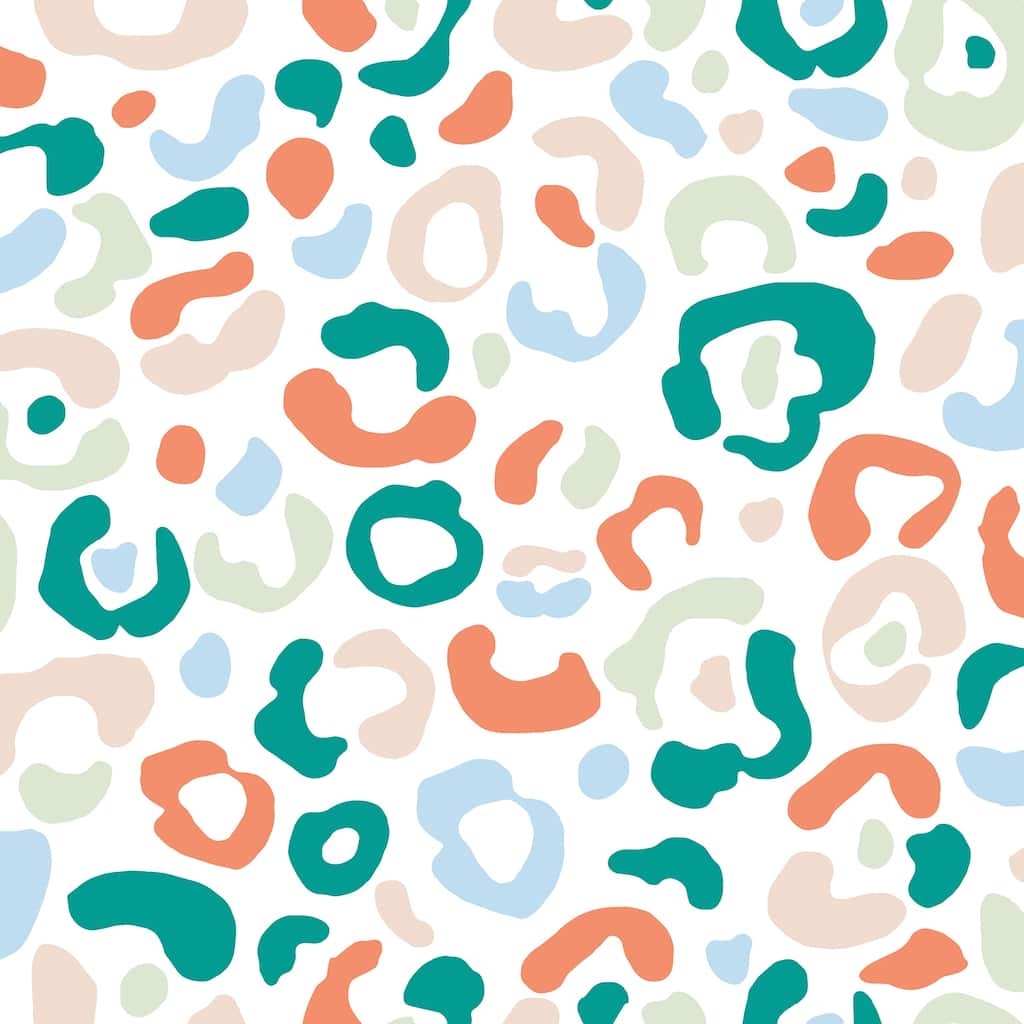 Aelfie Multi Bright Leopard Spots Peel & Stick Wallpaper