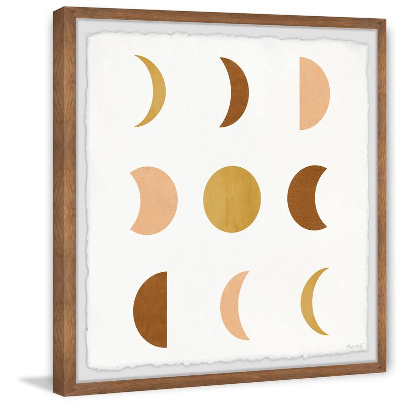 'Eight Phases of the Moon' Framed Painting Print