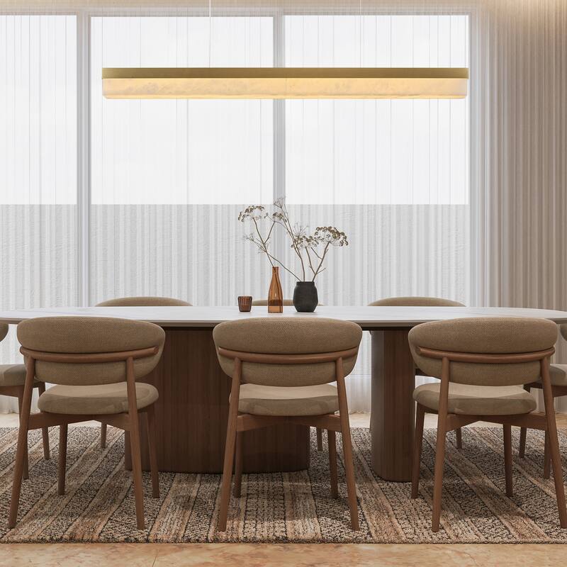 KAYLA Alabaster Pendant Light 1200 - 1800 Matte Black/Gold