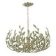 preview thumbnail 2 of 3, Broche 6 Light Champagne Green Tea Chandelier
