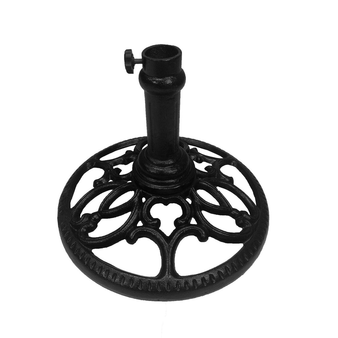 Shop 18 Round Black Filigree Designed Cast Iron Patio Umbrella