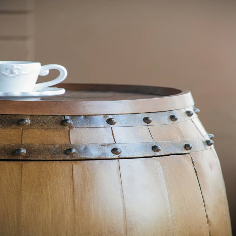 20.5x20.5x24" Drum Side Table