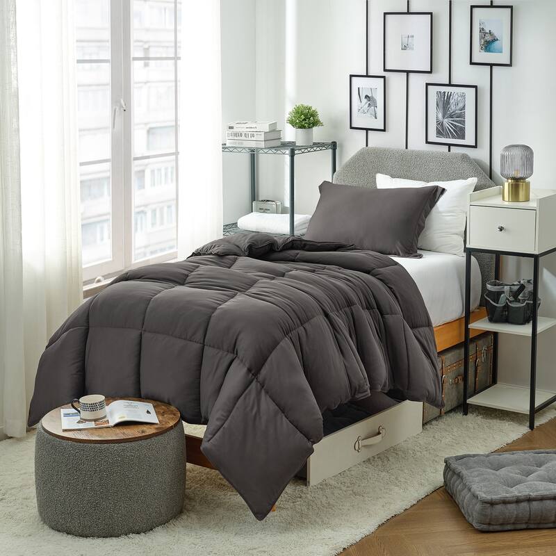 In The Thick of It - Coma Inducer® Comforter Set - Twin XL - Coal Smoke