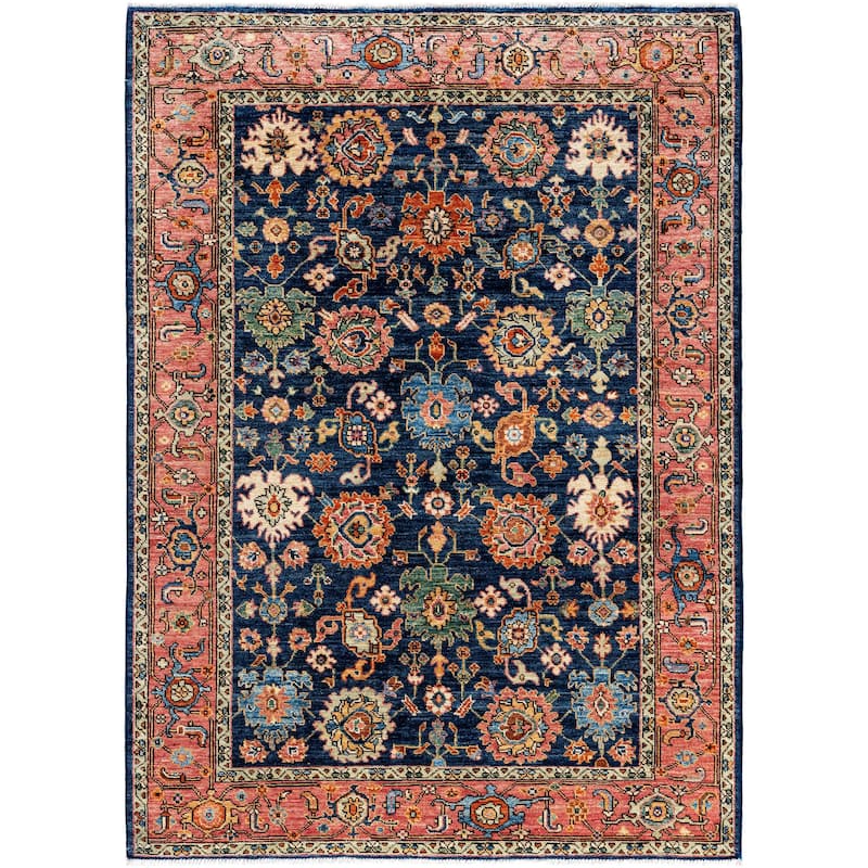 Serapi One-of-a-Kind Hand-Knotted Area Rug - Blue - 4' 3" x 5' 10"