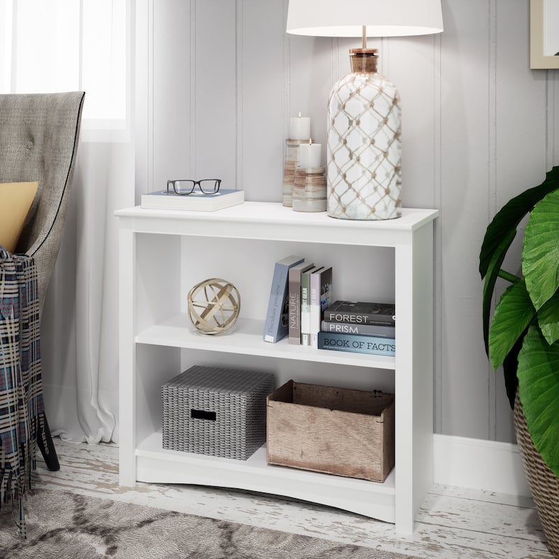 2-shelf Bookcase - 31.5" W x 29" H x 13" D
