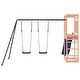 preview thumbnail 14 of 15, vidaXL Swing Set Outdoor Backyard Wooden Playground Equipment for Kids Age 3-8