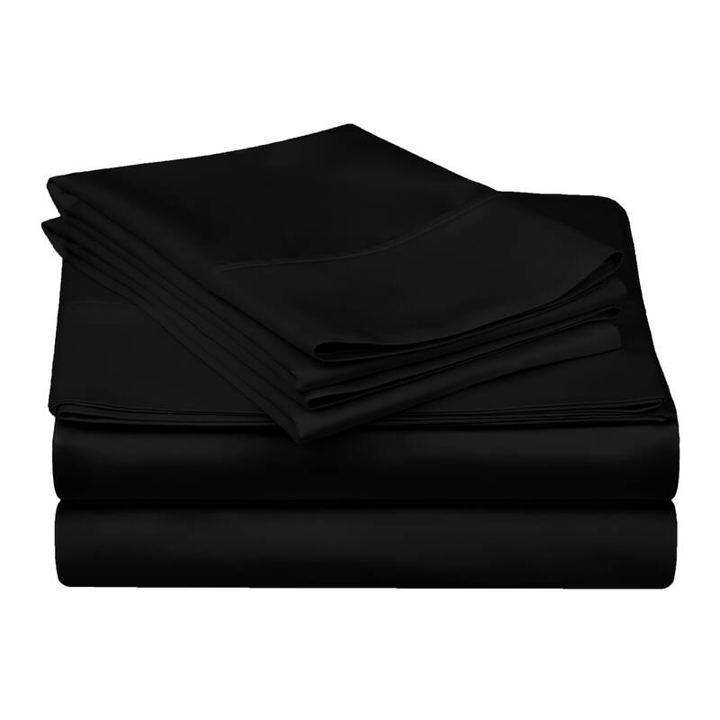 Superior Egyptian Cotton Sateen 300-Thread Count Solid Sheet Set- Split King