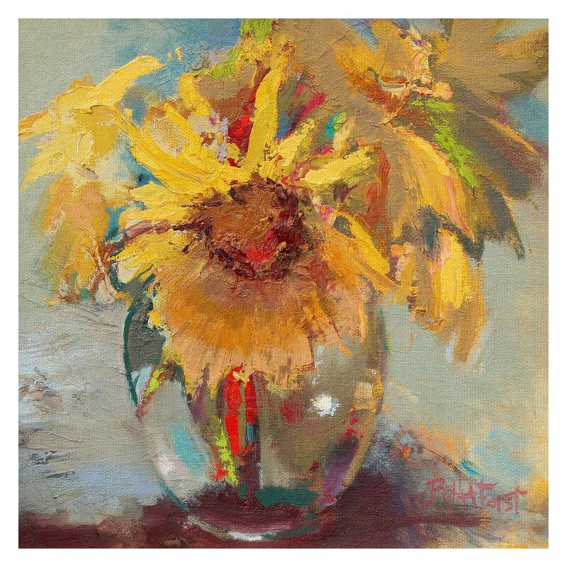 Water Globe Blossoms by Beth Forst Canvas Art Print