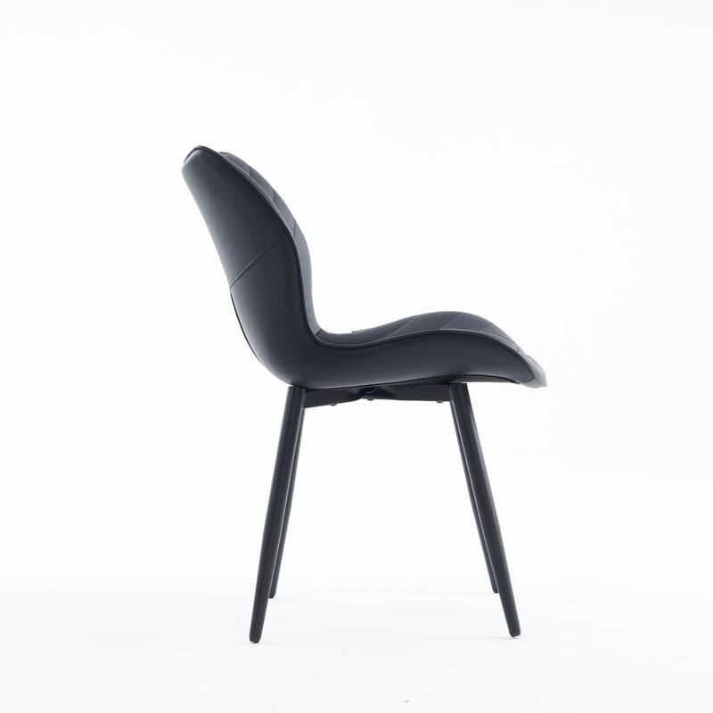 Upholstered Dining Chairs Set of 2, Faux Leather Kitchen Chairs