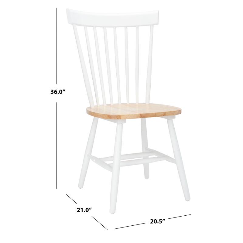 SAFAVIEH Suhair Spindle Farmhouse Dining Chair (Set of 2) - 20.5" x 21" x 36" - 21"W x 21"D x 36"H