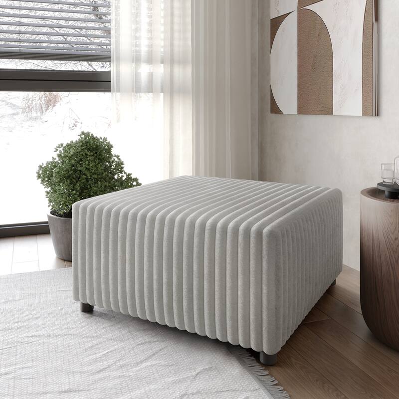 CraftPorch Luxurious Velvet Upholstered Ottoman