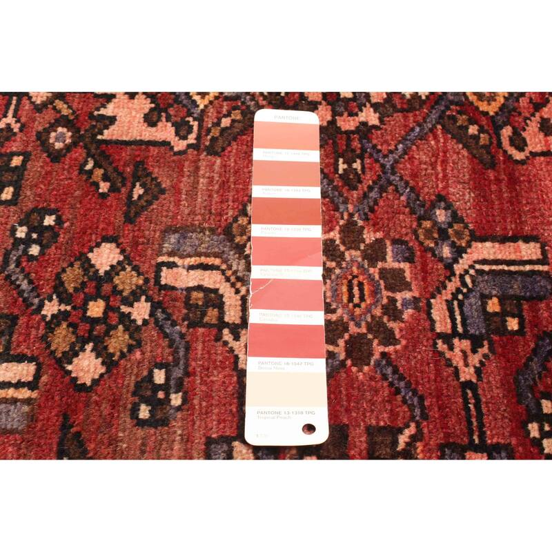 ECARPETGALLERY Hand-knotted Andelz Dark Red Wool Rug - 3'3 x 6'10