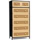 Option Black&Natural - 7-drawer