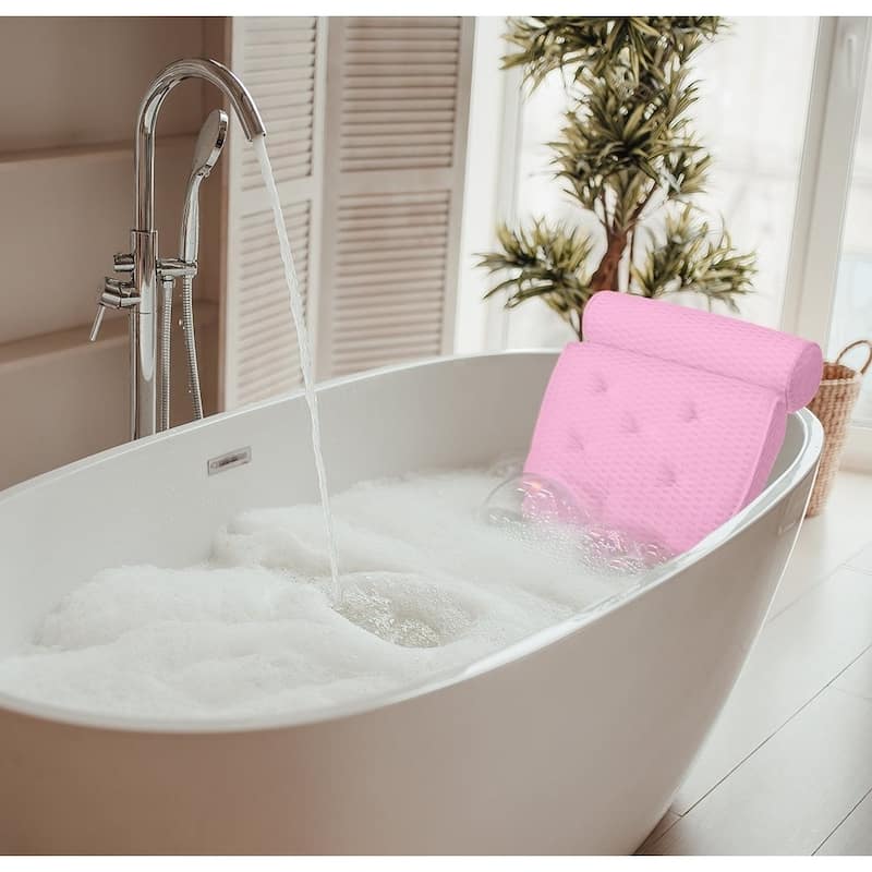 Quick-Dry Neck Shoulder & Back Support Bath Pillow - 14"x11"