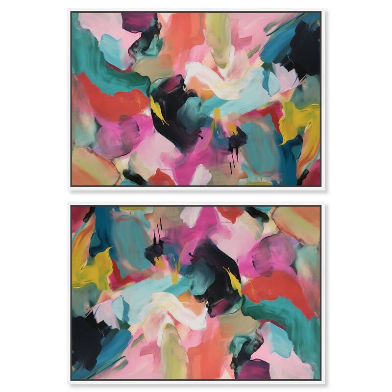 Cherry Lemon Drink Canvas by Art Remedy - 16" x 24" - Black