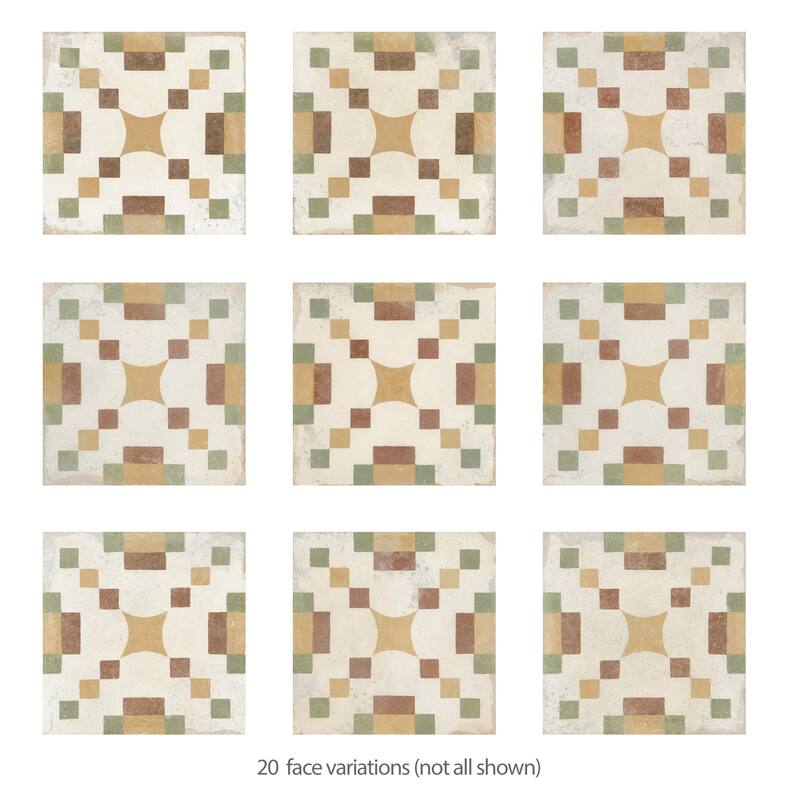 Merola Tile Kings Valentia Campanar 8-3/4" x 8-3/4" Porcelain Floor and Wall Tile