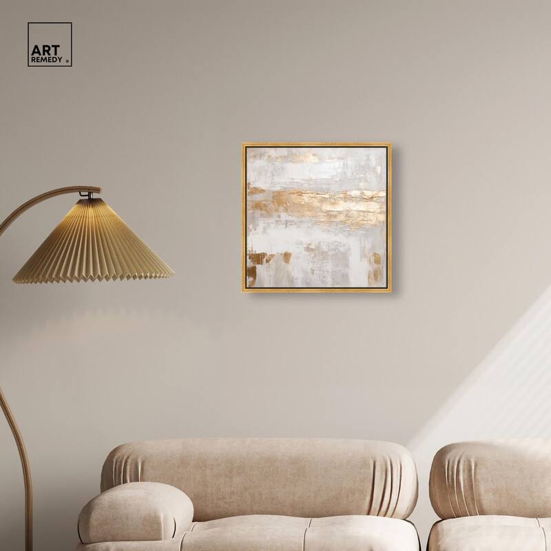 Melted Goldscape IV Canvas by Art Remedy