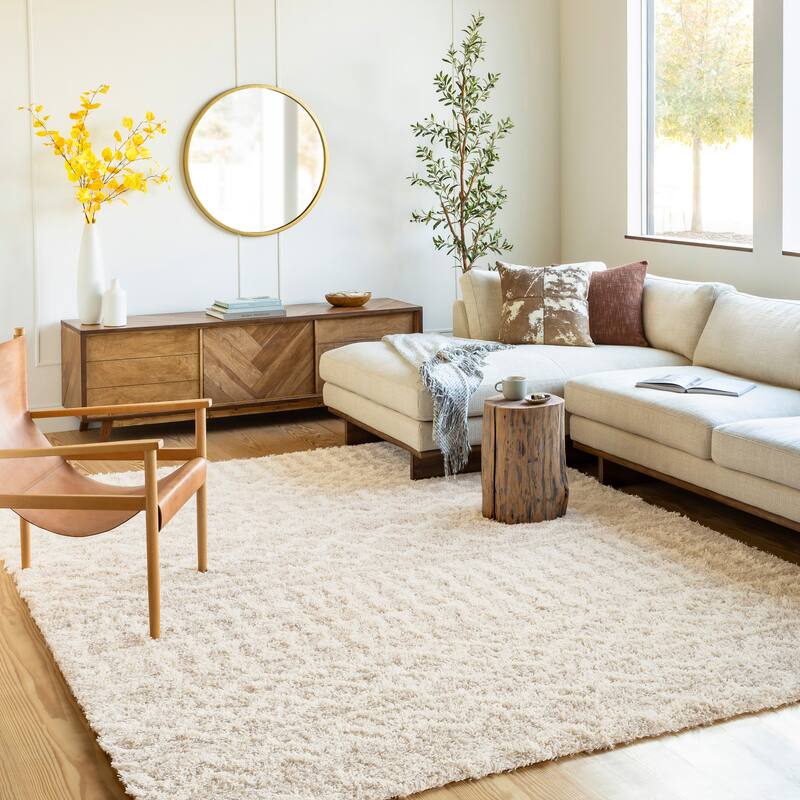 Artistic Weavers Newton Geometric Moroccan Trellis Shag Area Rug