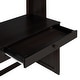 preview thumbnail 15 of 18, Full size Loft Bed with a twin size Stand-alone bed, Shelves,Desk,and Wardrobe-Espresso
