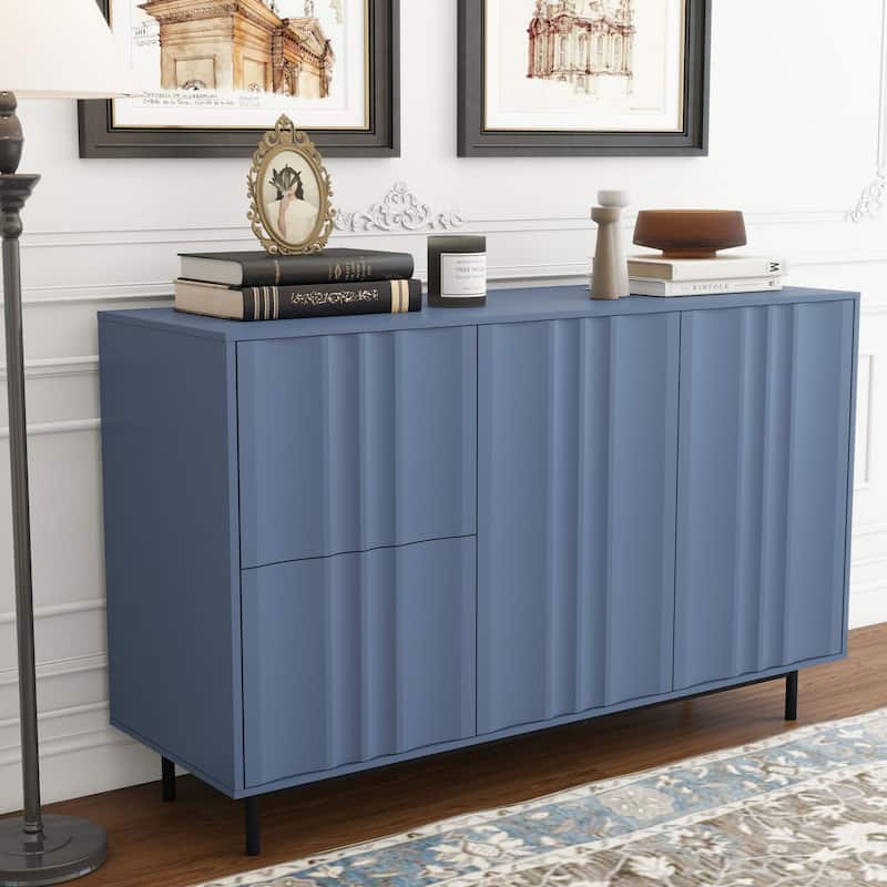 Wave pattern sideboard