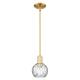 Option Clear Water Glass / Satin Gold