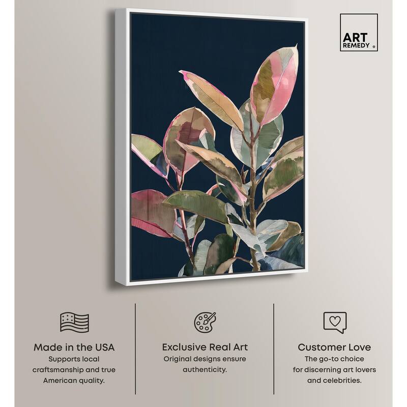 Fuchsia Frond II Canvas by Art Remedy
