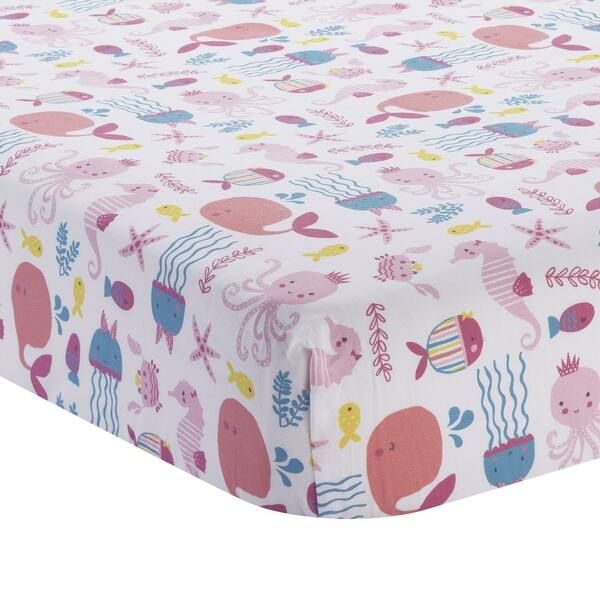 Shop Bedtime Originals Sugar Reef Pink Blue Nautical Whale