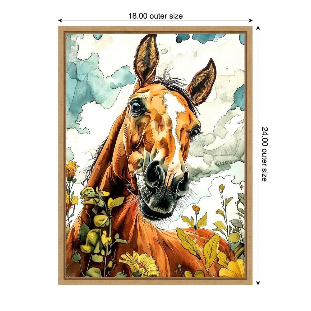 Horse Sky by Justyna Jaszke Framed Canvas Wall Art