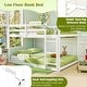 preview thumbnail 20 of 18, Costway Full Over Full Bunk Bed with Full-length Guardrails &