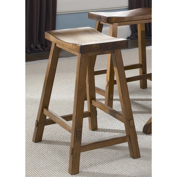 Shop The Gray Barn Mendosa Tobacco Sawhorse Bar Stool On Sale