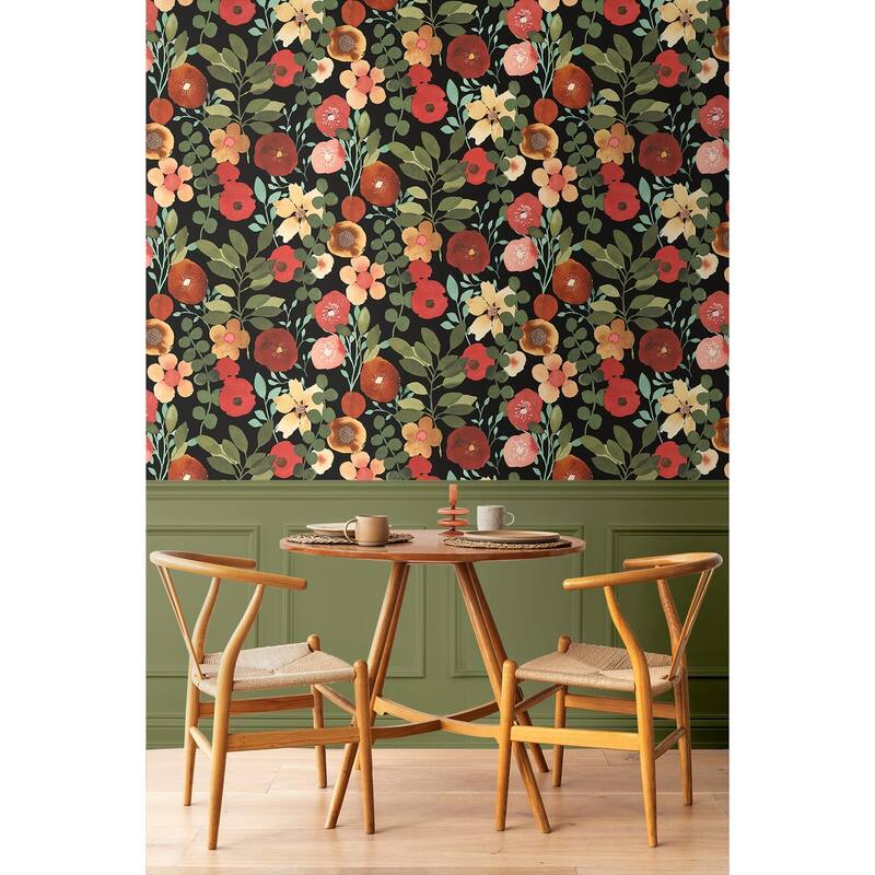 NextWall Garden Dance Peel and Stick Wallpaper