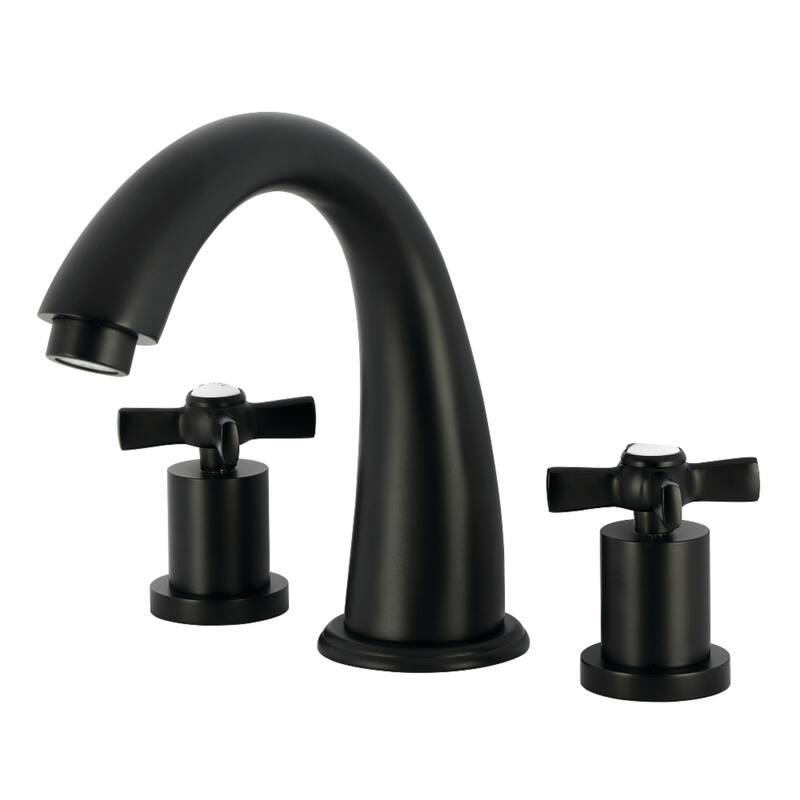 Kingston Brass Millennium Two-Handle Deck Mount Roman Tub Faucet - Matte Black