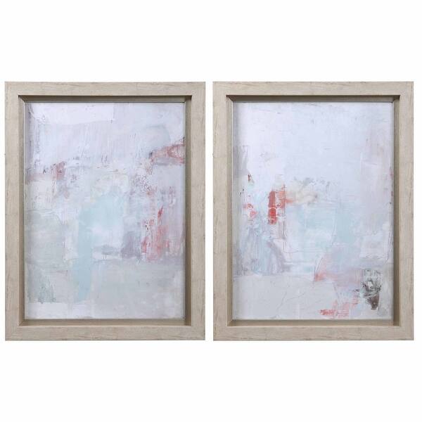 Shop Uttermost 33702 Barely Framed Abstract Prints On Paper Set