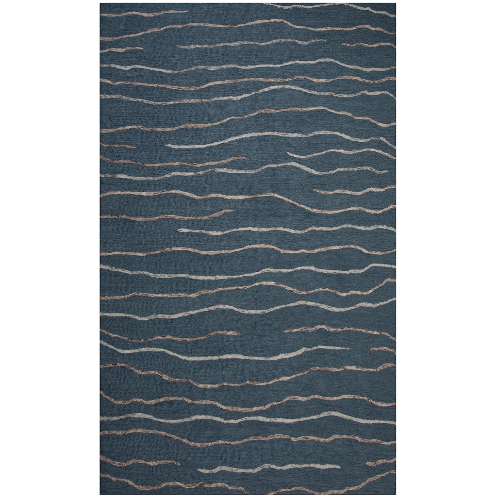 Alora Decor Weston Hand-tufted Waves Wool Rug