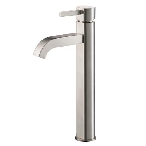KRAUS Ramus 1-Handle 1-Hole Vessel Bathroom Faucet w/ Pop Up Drain