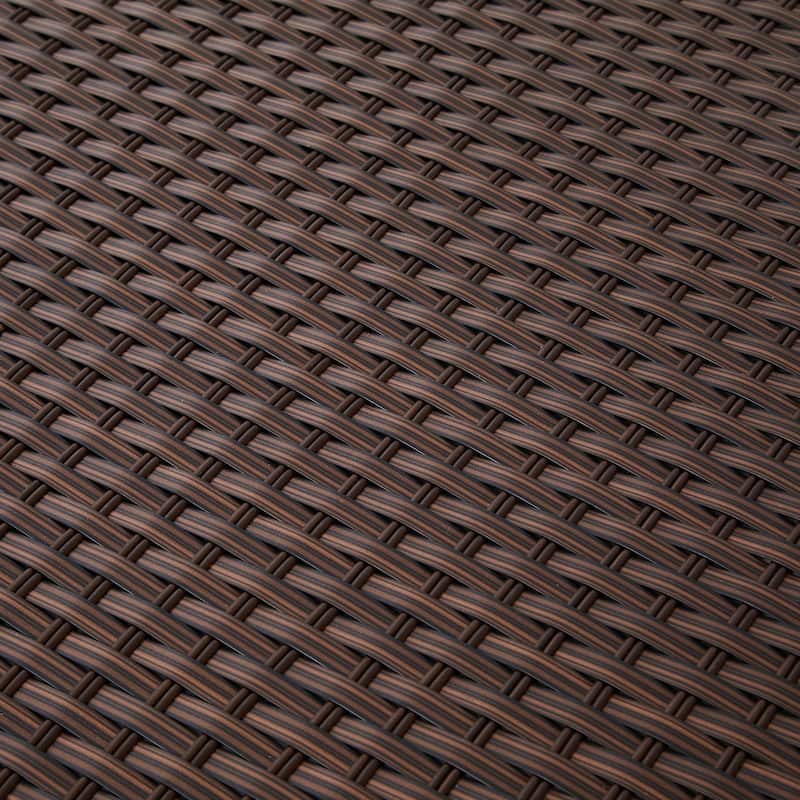 Outdoor 52.75"W 140 Gallon Patio Oversize Wicker Storage Bench Deck Box - 52.75"W x 29"D x 26"H
