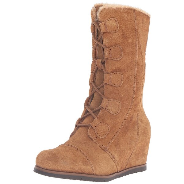 Bare Traps Womens Brinda Leather Closed Toe Mid-Calf Fashion Boots