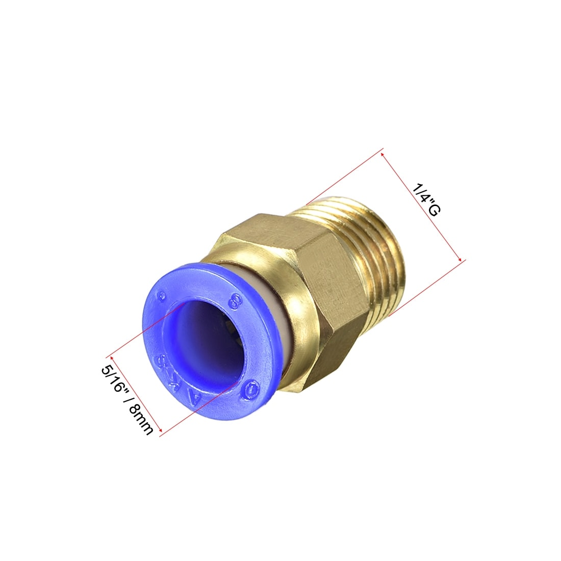Shop Straight Pneumatic Push To Quick Connect Fittings G 1 4 X